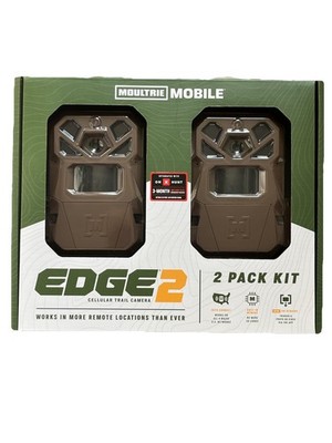 Moultrie Mobile Edge 2 Cellular Trail Camera 2 Pack Kit 36MP Brown MMC-14124 NEW