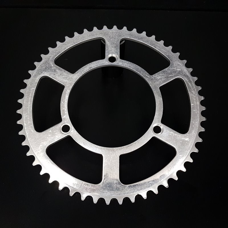 Plateau TA Spécialités 52 dents 3 trous BCD vélo route Ref 1122 argent