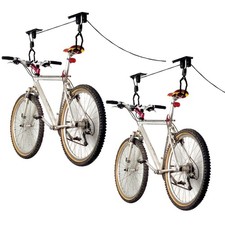 2x Bike Fahrrad-Lift Flaschenzug Decken-Lift Deckenhalterung Fahrradaufhängung