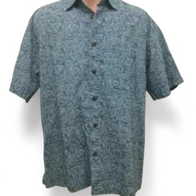 Reel Legends Performance Clothing Men's XL Short Sleeve Button Down Fish Print