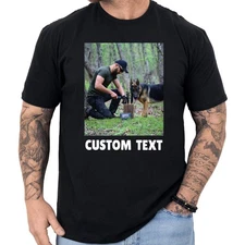 Personalized Photo T-shirt Custom Picture Gifts Your Image and Text Here S-3XL