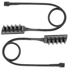 5 Way 4 Pin PWM Fan Splitter Cable,PC Fan Extension Cable, PWM Fan Extension Cab