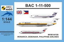 Mark I Models MKM144199 1:144 BAC 1-11-500 â€˜Monarch, Debonair, PALâ€™ with new