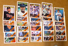 1988 Topps Minnesota Twins The World Champion 1987 Team (28) Cards - NrMt