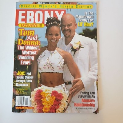 Ebony Magazine Lil' Kim Joe Thomas Tom Joyner Donna Richardson Oct 2000 VTG Y2K