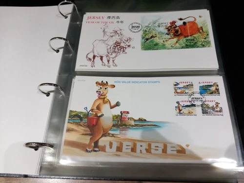 Jersey First Day Covers (76) 1997-2002 in Davo Album