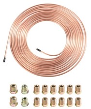 Yakefly Flexible 25 Ft Brake Line Tubing Kit 14 Copper Coated Alloy Gold