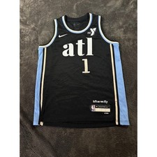 Nike Atlanta Hawks Jalen Johnson City Edition Jersey Youth Medium Black NBA 1