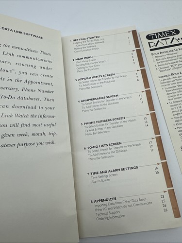 TIMEX DATA LINK Manuals And Floppy Disk ONLY* - Picture 2 of 6