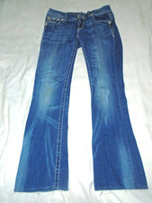 Miss Me Bootcut Jeans Rhinestones Button JP5086 Tag Sz 28 X 28 Distressed