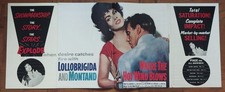 1959 Where Hot Wind Blows Original Movie Pressbook Ads & Publicity Lollobrigida