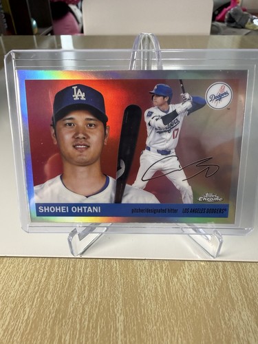 2025 Topps Chrom Platinum Anniversary Shohei Ohtani Refraktor #17 Dodgers