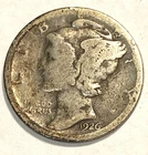 1926 S Mercury Dime Free Shipping NICE VG