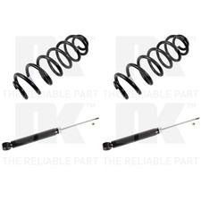 2x NK STOSSDÄMPFER+FAHRWERKSFEDER HINTEN passend für VW PASSAT B6 B7