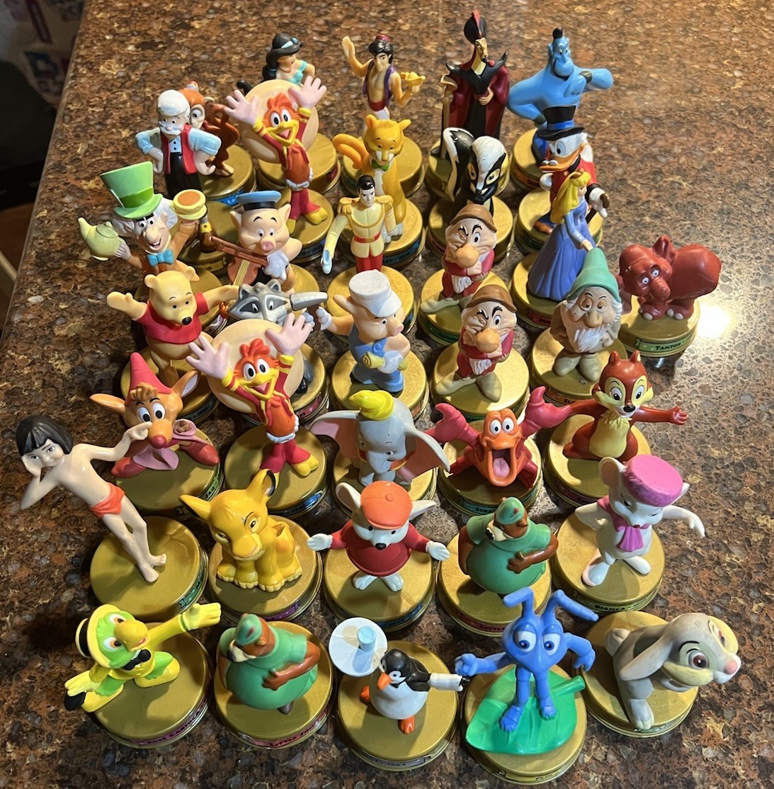 McDonalds 100 Years of Magic Disney Figures 2002 LOT of (36) Genie