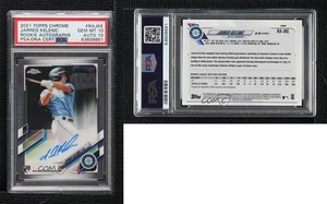 2021 Topps Chrome Rookie Auto Jarred Kelenic #RA-JKE PSA 10 GEM MT Auto RC