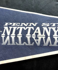 VTG. 1970's PENN STATE UNIVERSITY Felt Pennant 30" x 12" Blue/White   WE ARE !!. — photo 6
