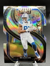 2024 Panini Select - Premier Level Mo Alie-Cox #184 Silver Prizm Die-Cut