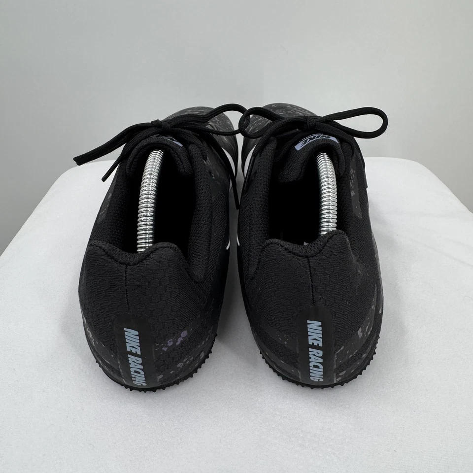 Nike Zoom Rival S Track Spikes Shoes Mens Size 12 Black White Splatter Racing - Image 3 of 4