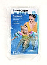 NEW SEALED Kids Swim Armbands Mermaid Inflatable 2pc Ages 3-6 44lbs FREE SHIP