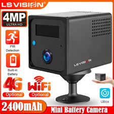 2K 4G SIM Mini Camera WiFi Indoor Security Camera Night Vision PIR Human Detecti