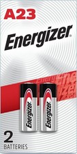 Energizer A23 Battery 12Volt 23AE 21/23 GP23 23A 23GA MN21 2 Pack Sealed