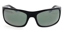 New MAUI JIM Peahi MJ202-02 65mm Glossy Black Sunglasses Italy tiny blemish