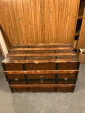 Vintage Steamer Trunk Dresser/Chest of drawers - RARE FIND
