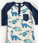 Monica + Andy Dinosaur One Piece 18-24M Organic Cotton Romper Blue — photo 2