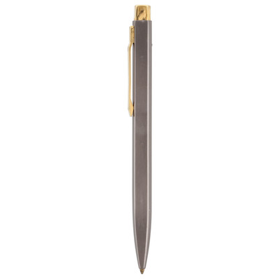Montblanc Leonardo Kugelschreiber Nr.20240 Metal Anthrazit Gold Druckknopf