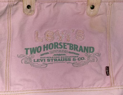 Vtg Levi's Red Tab Early 90s Streetwear Pink Canvas Tote Bag Two