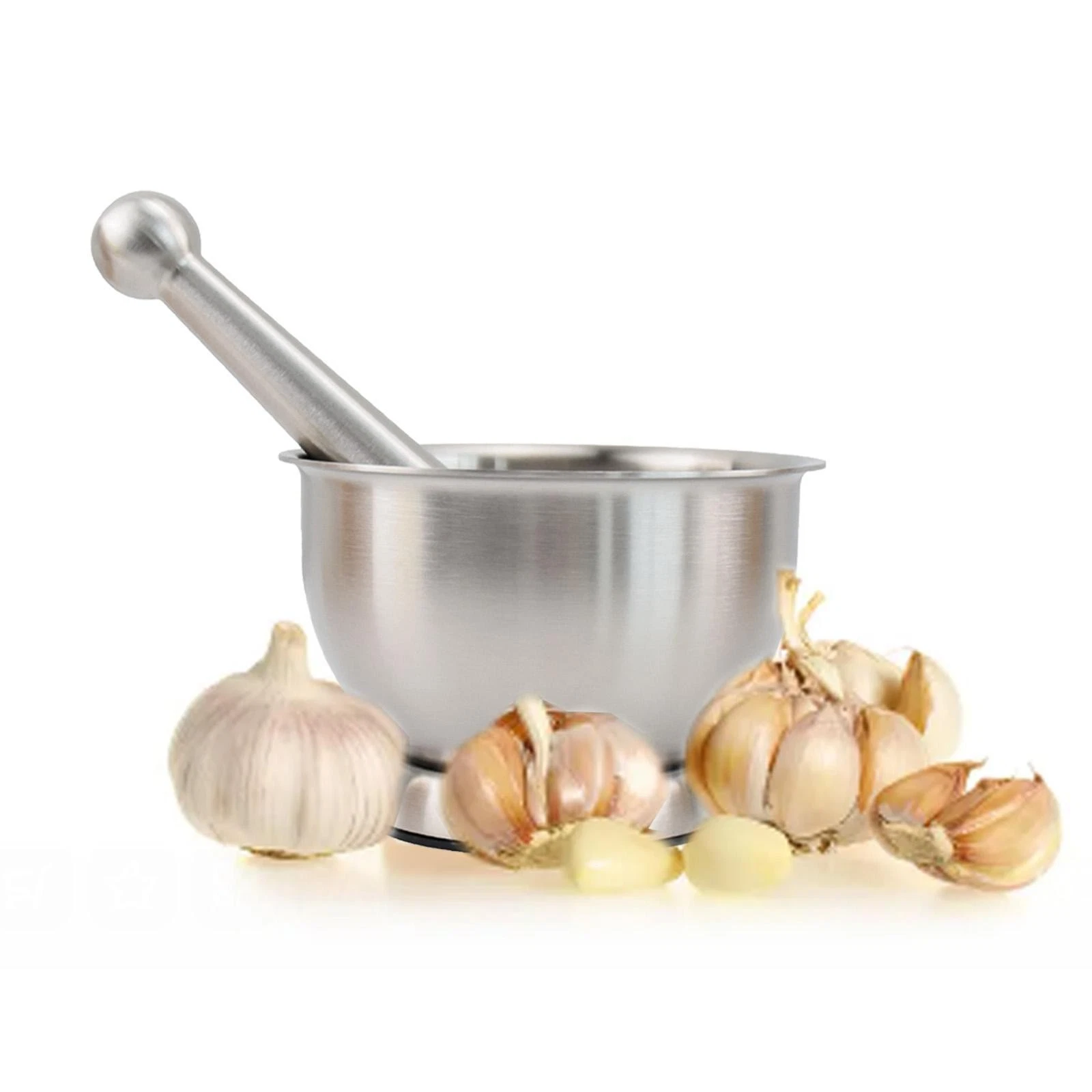 Garlic Pounder Spice Grinding Bowl Multifunction AntiSlip Base Guacamole Bowl