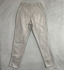 VTG Ms Rocky Mountain Bareback Jeans MZRS 28x34.5 Grayish Tan Distress Grunge