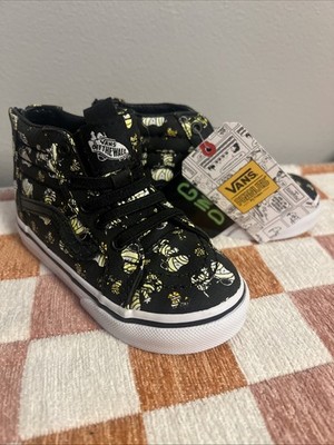 Vans Toddler Sk8-Hi Zip x Peanuts Snoopy Mummies Glows  ITD/ Halloween, Size 6.5