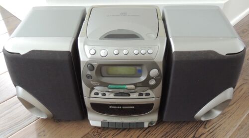 PHILIPS MAGNAVOX AZ2407 CD Player Cassette Recorder AM/FM Radio Boombox Read