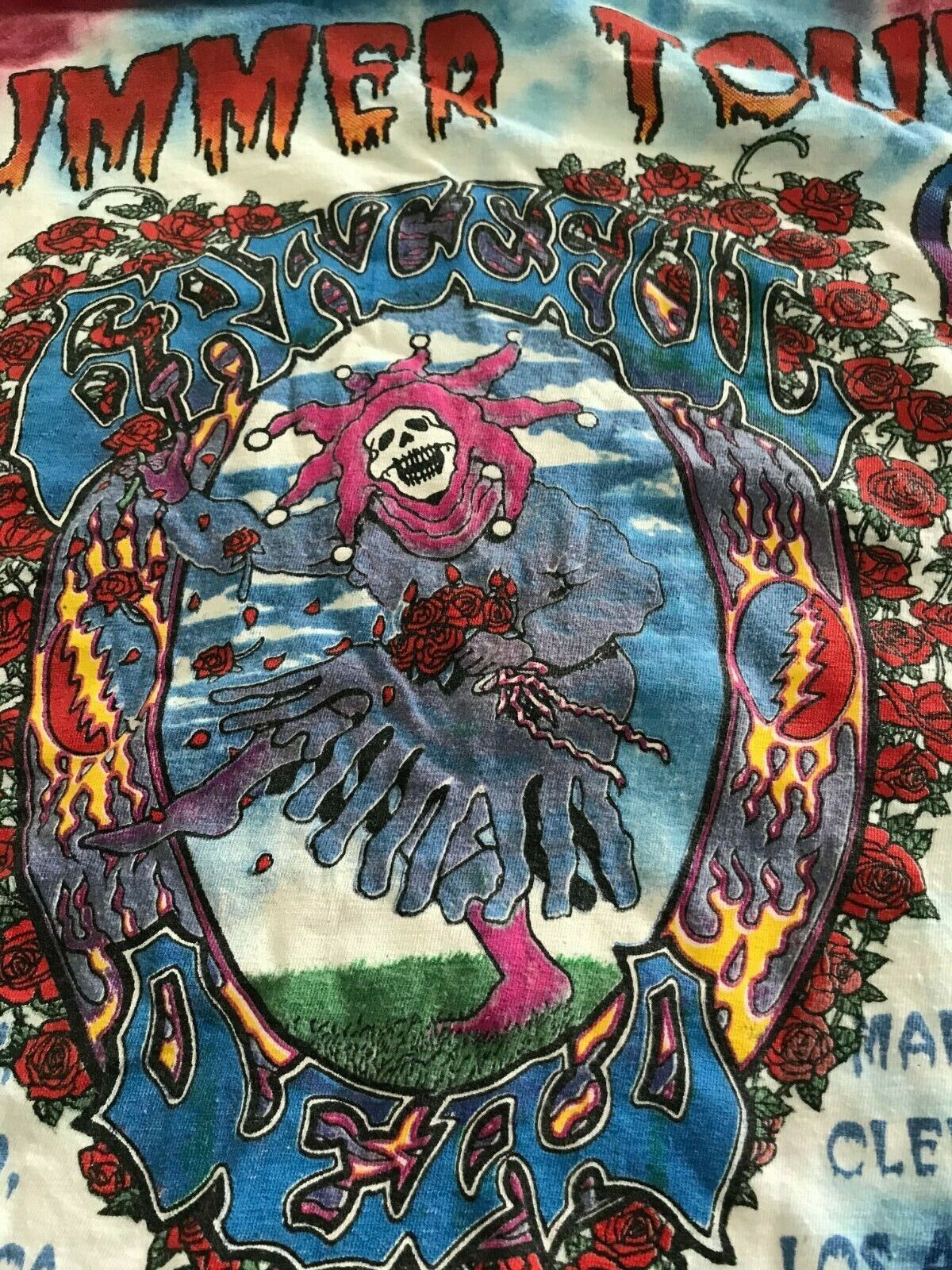 Grateful Dead favorite 1995 30th Anniversary Tour cond good - Sale special price Shirt Large