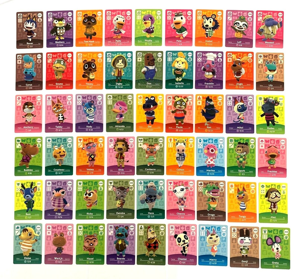 Amiibo Cartas Animal Crossing Serie 5 Sobre de 3 Cartas