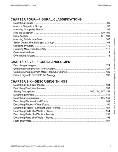 Building Thinking Skills Level 1 Color Ed. Workbook for Critical Thinking Skills - Picture 3 of 12