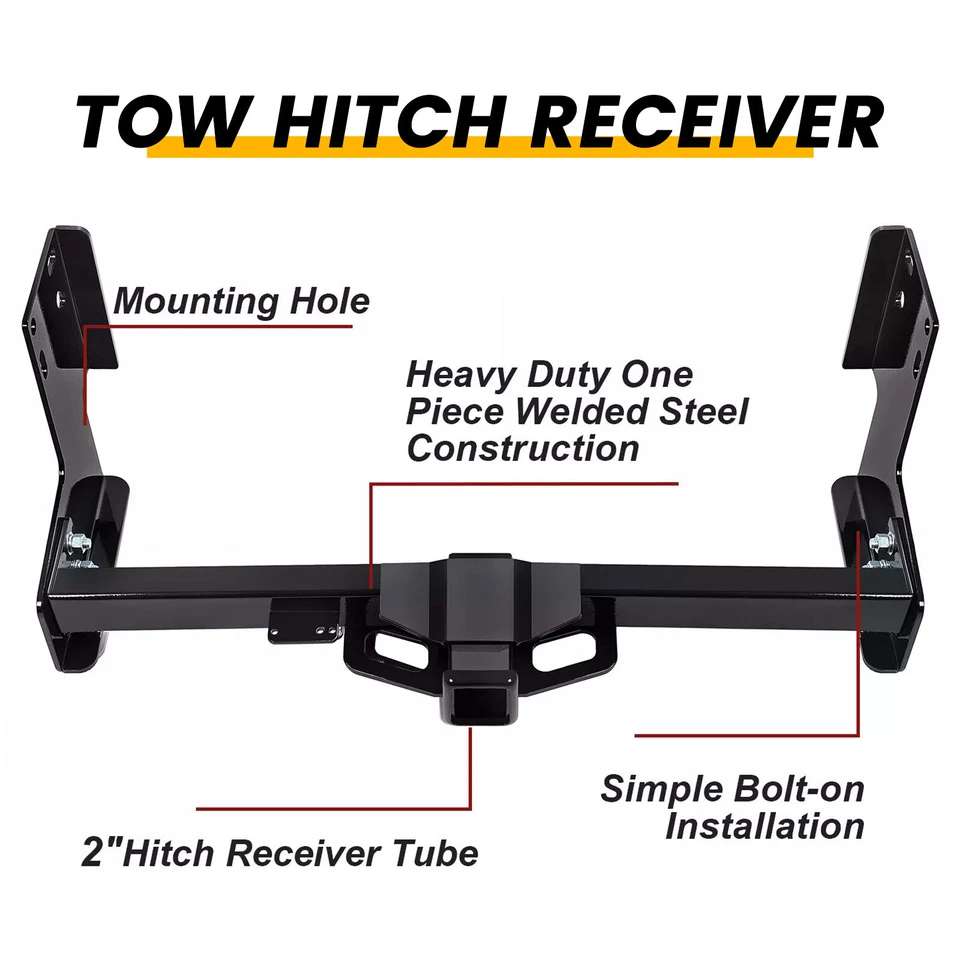 拖车牵引挂适用于 Freightliner 梅赛德斯-奔驰 Sprinter 2500 3500 2007-2024 — 第 3/4 张图片