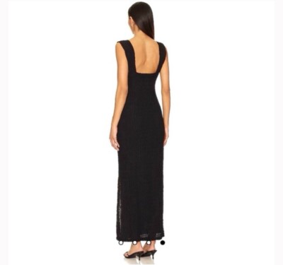 free people eleni bodycon dress Free People Eleni Bodycon Midi Dress Black NWOT Sz Medium *SOLD OUT ONLINE*
