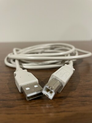USB PRINTER CABLE 6FT 2.0 CORD TYPE A MALE to B MALE - e136