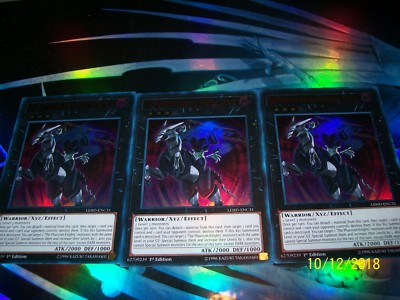 3x The Phantom Knights of Break Sword 1st Edition Ultra Rare LEHD-ENC31 