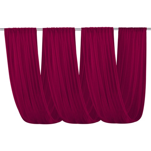Wedding Event Ceiling Drapes Chiffon Roof Canopy Decor Arch Draping Fabric - Picture 13 of 27