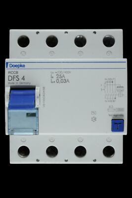 Doepke 25 Amp 30mA VIERPOLIG RCCB TYP AC DFS4