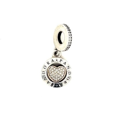Pandora 925/14K Pave Cz Dangle Charm