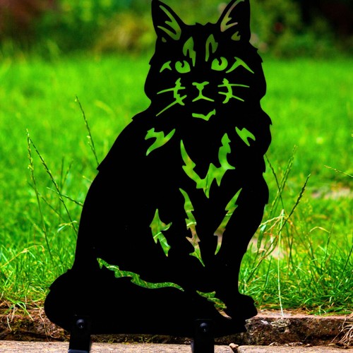 Cat Garden Memorial Stone Personalised Grave Plaque Marker Statue Ashes Urn Gift - Picture 75 of 86