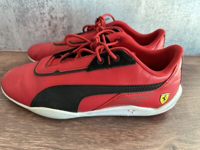 Puma Men's Ferrari R-Cat Machina Shoes Rosso Corsa/Black/White Size 9 US