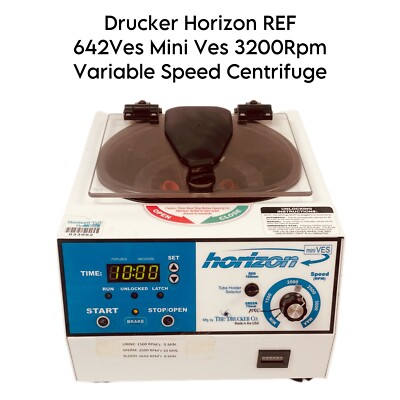 The Drucker Horizon REF 642Ves Mini Ves 3200Rpm Variable Speed Centrifuge