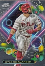 KYLE SCHWARBER TOPPS CHROME COSMIC BASE PHILADELPHIA PHILLIES #108 2023 23