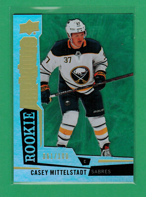 2018-19 UPPER DECK SERIES 1 CASEY MITTELSTADT ROOKIE BREAKOUTS RC 61/100 SABRES